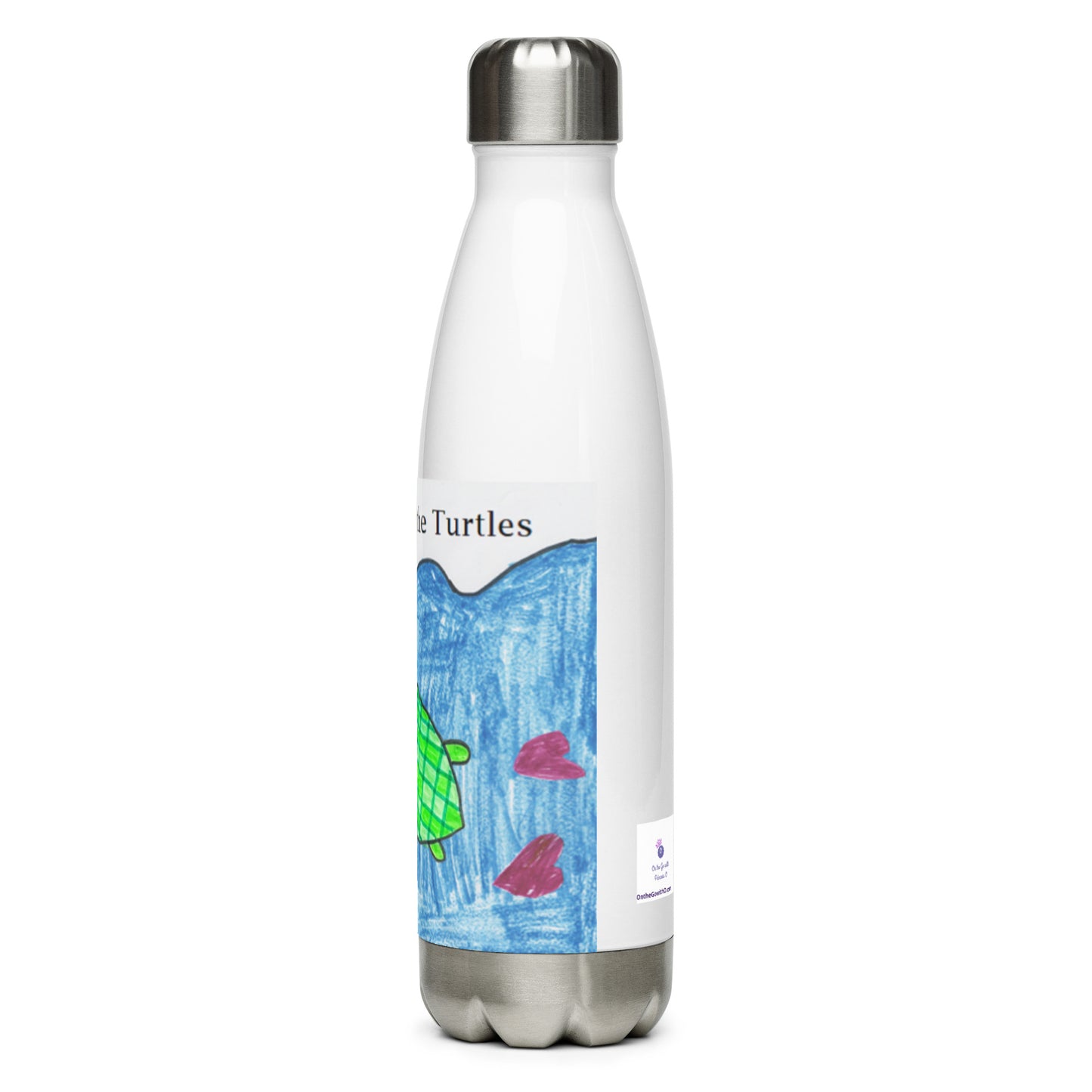 Save the Turtles Stainless Water Bottle - On the Go with Princess O