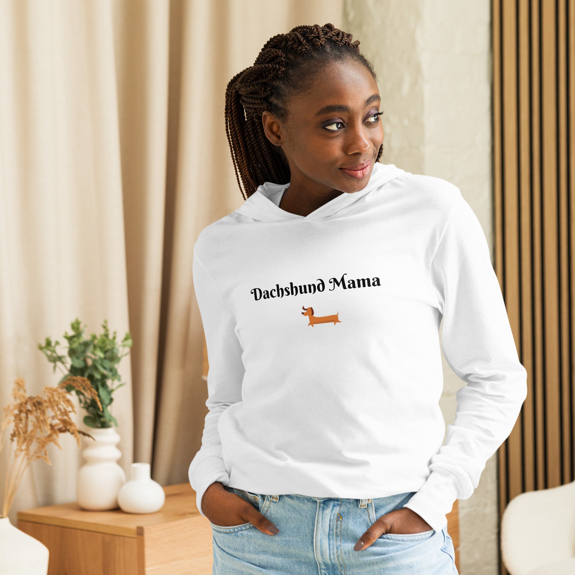 Dachshund Mama Hoodie Tee - On the Go with Princess O
