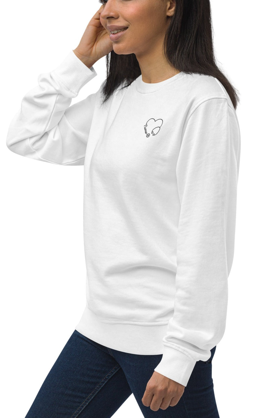A Nurse's Prayer Organic Unisex Sweatshirt On the Go with Princess O