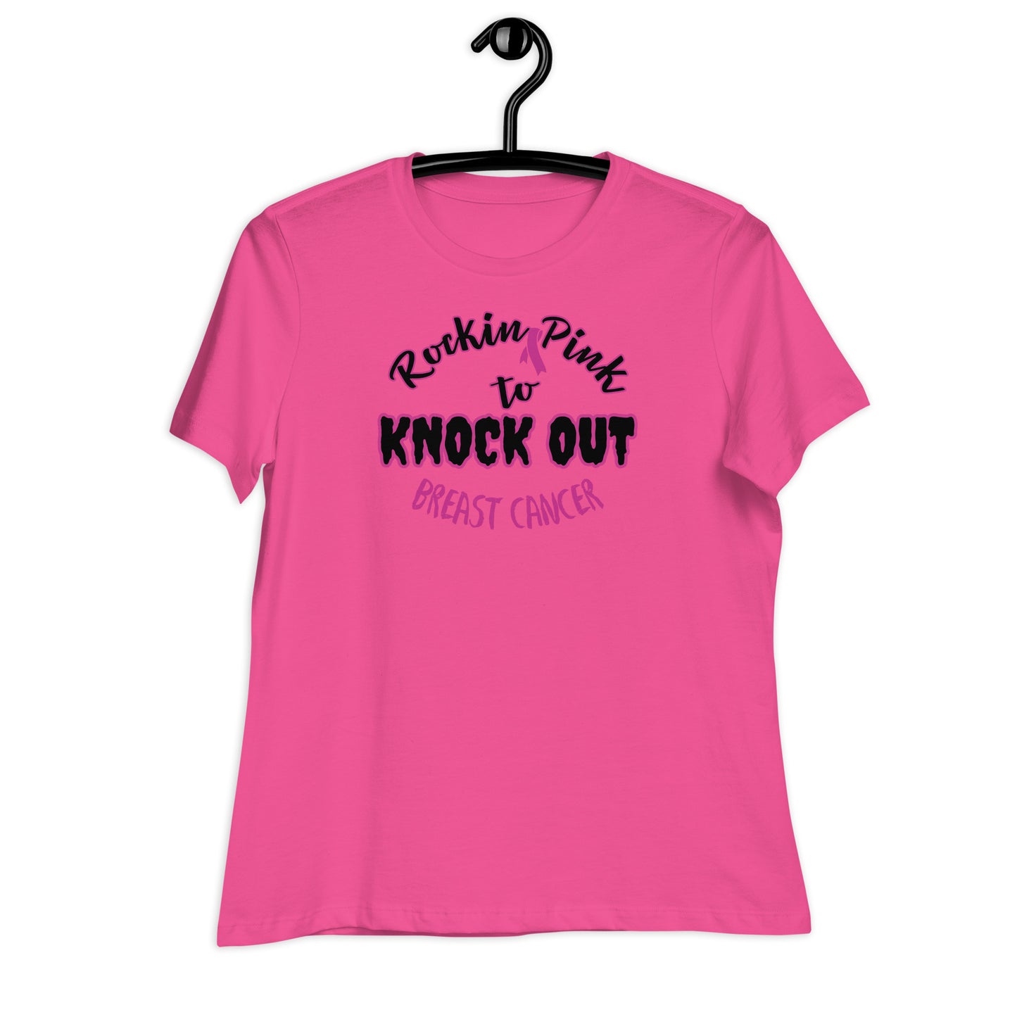 Knock Out Cancer Cotton Tee - On the Go with Princess O