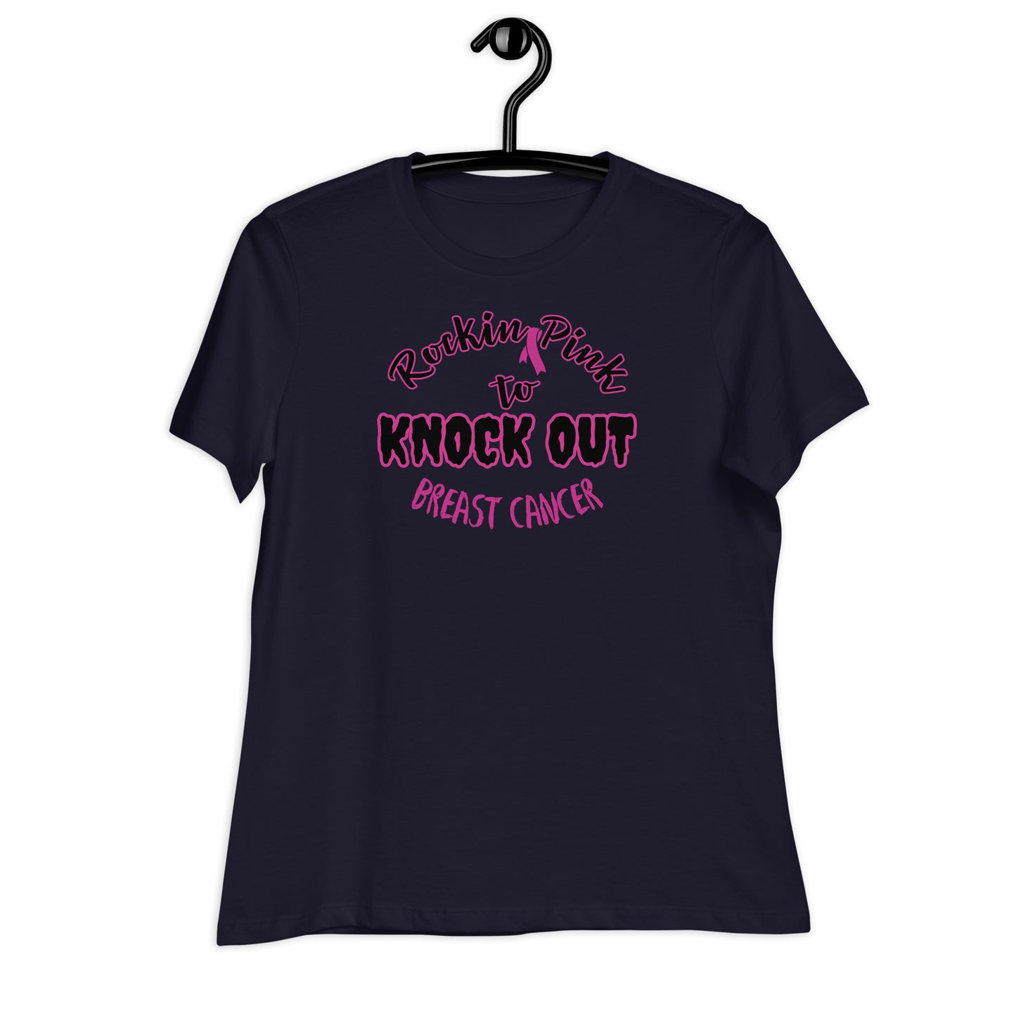 Knock Out Cancer Cotton Tee - On the Go with Princess O
