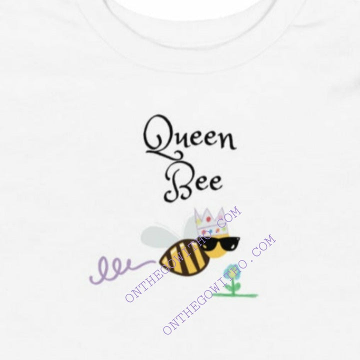 Queen Bee Cotton Tee - On the Go with Princess O