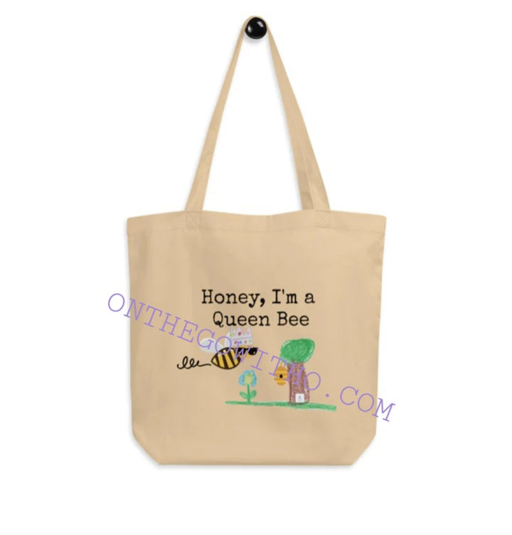 Queen Bee Cotton Tote - On the Go with Princess O