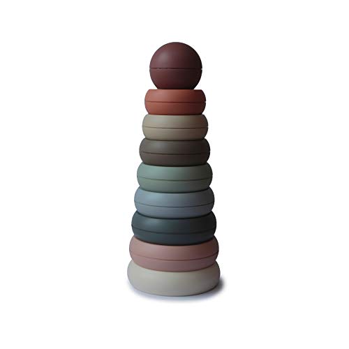 Mushie Designer Colors Stacking Rings - On the Go with Princess O