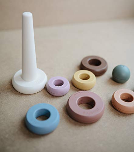 Mushie Designer Colors Stacking Rings - On the Go with Princess O