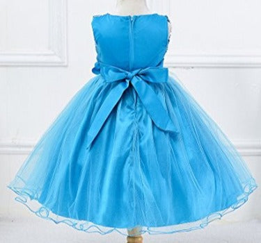Sequin & Tulle Turquoise Fancy Dress - On the Go with Princess O