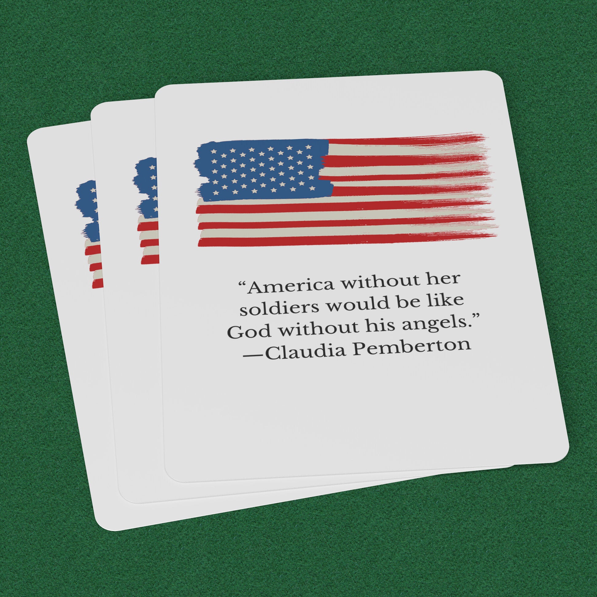 American Flag 52-Card Playing Deck - On the Go with Princess O