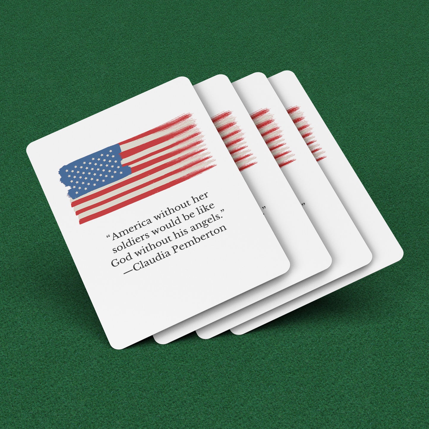 American Flag 52-Card Playing Deck - On the Go with Princess O