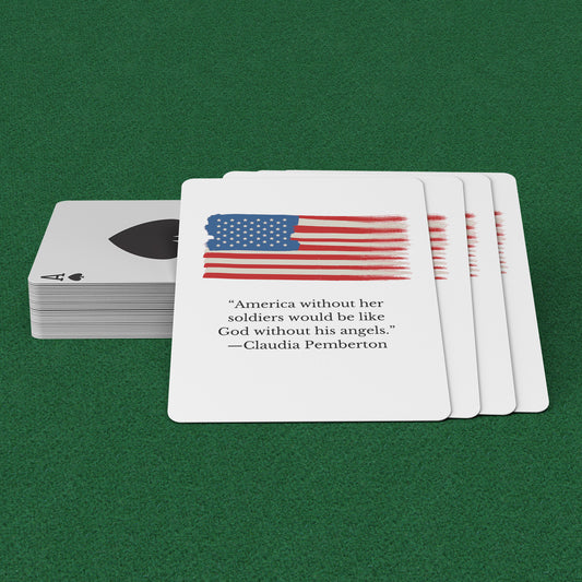 American Flag 52-Card Playing Deck - On the Go with Princess O