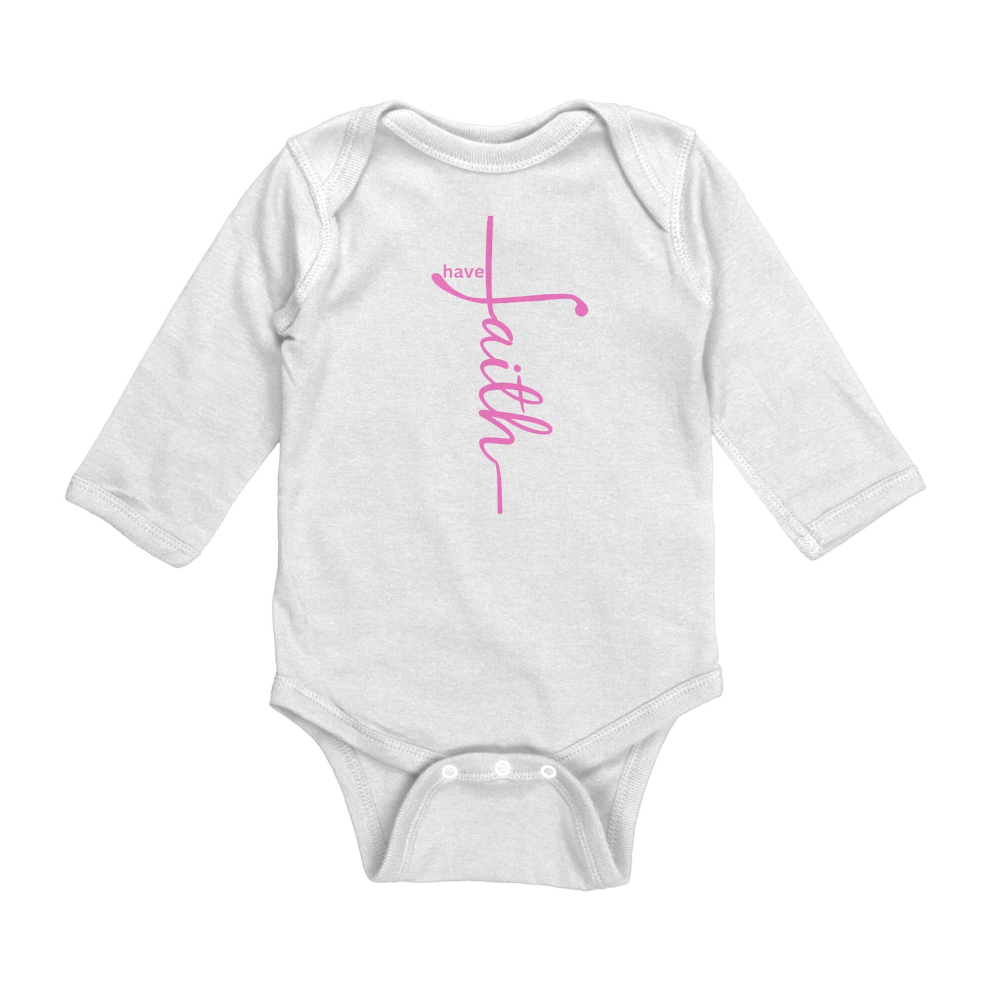 Have Faith Cotton Baby Onesie - On the Go with Princess O