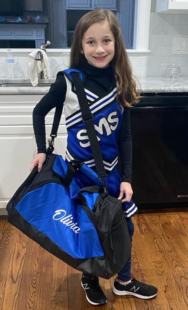 Personalized Duffle Bag Custom Embroidered Text - On the Go with Princess O