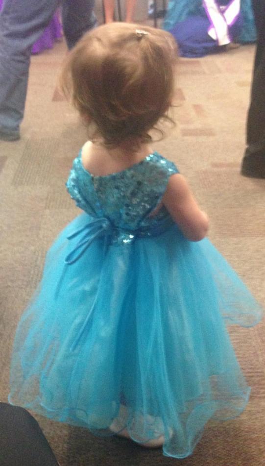 Sequin & Tulle Turquoise Fancy Dress - On the Go with Princess O