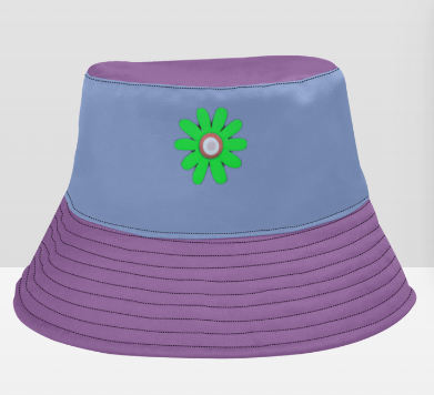 Daisy & Butterflies Cotton Bucket Hat On the Go with Princess O