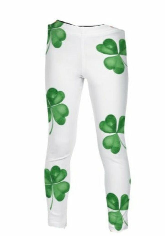 Shamrock Spandex Leggings - On the Go with Princess O