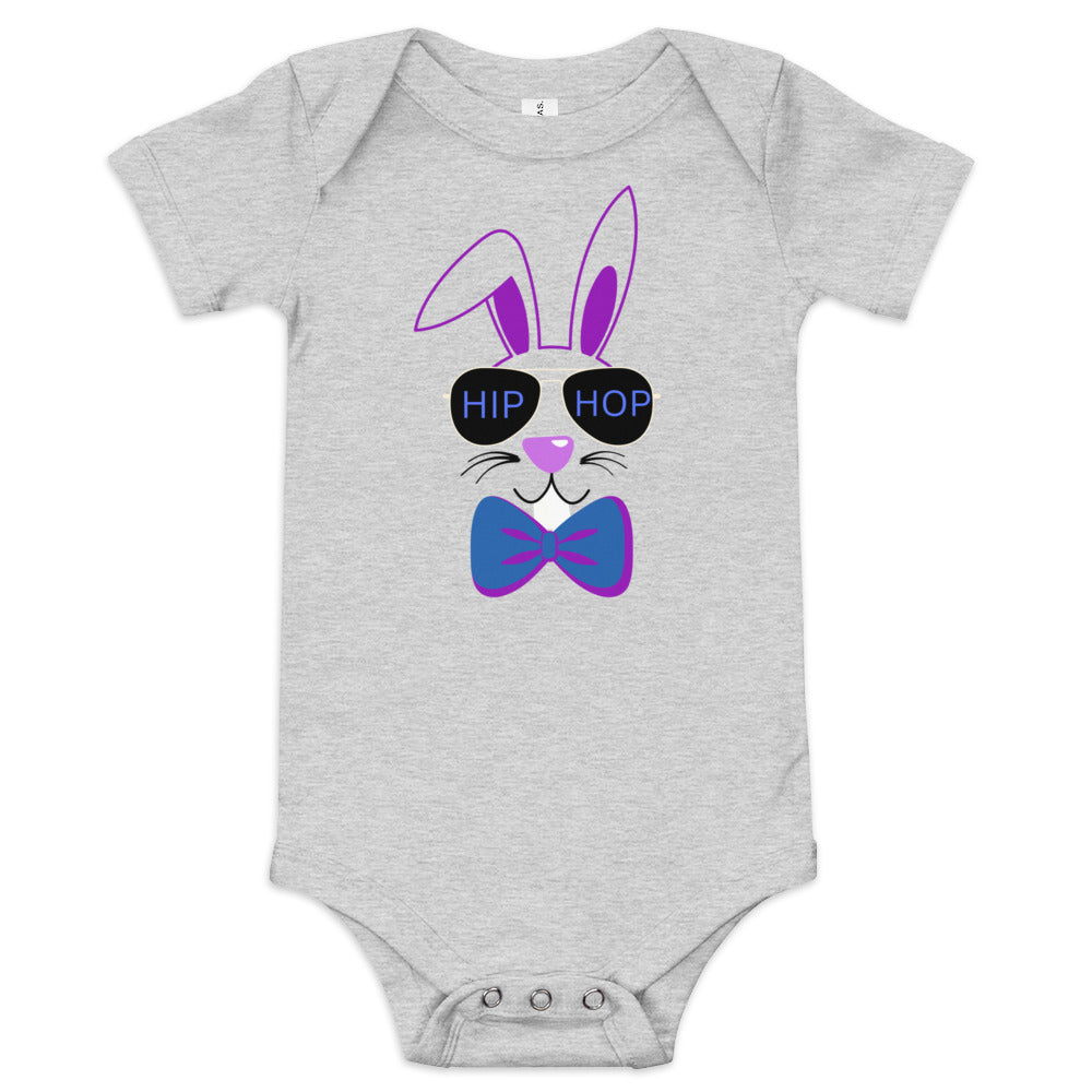 Hip Hop Purple Bunny Baby Onesie - On the Go with Princess O