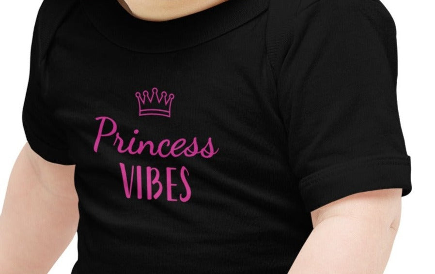 Princess Vibes Cotton Baby Onesie - On the Go with Princess O