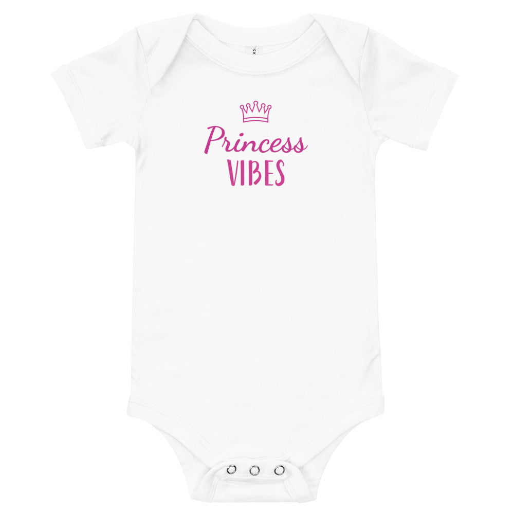 Princess Vibes Cotton Baby Onesie On the Go with Princess O
