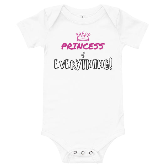 Princess of Everything Cotton Onesie - On the Go with Princess O