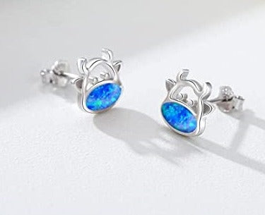 On the Go with Princess O Sterling Silver cow earrings