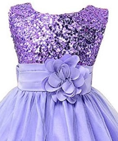 Sequin & Tulle Lavender Fancy Dress - On the Go with Princess O