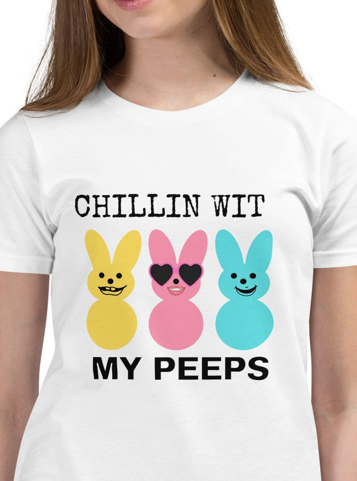 Chillin Wit My Peeps Girls Tee S-XL - On the Go with Princess O