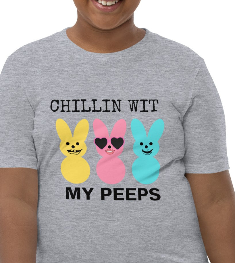 Chillin Wit My Peeps Girls Tee S-XL - On the Go with Princess O