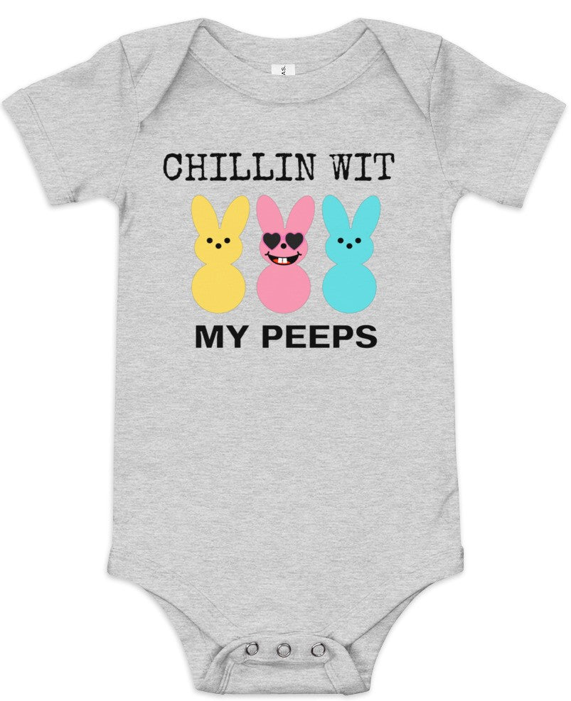 Chillin Wit My Peeps Baby Onesie - On the Go with Princess O