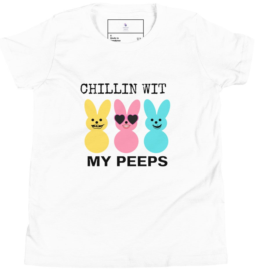 Chillin Wit My Peeps Girls Tee S-XL - On the Go with Princess O