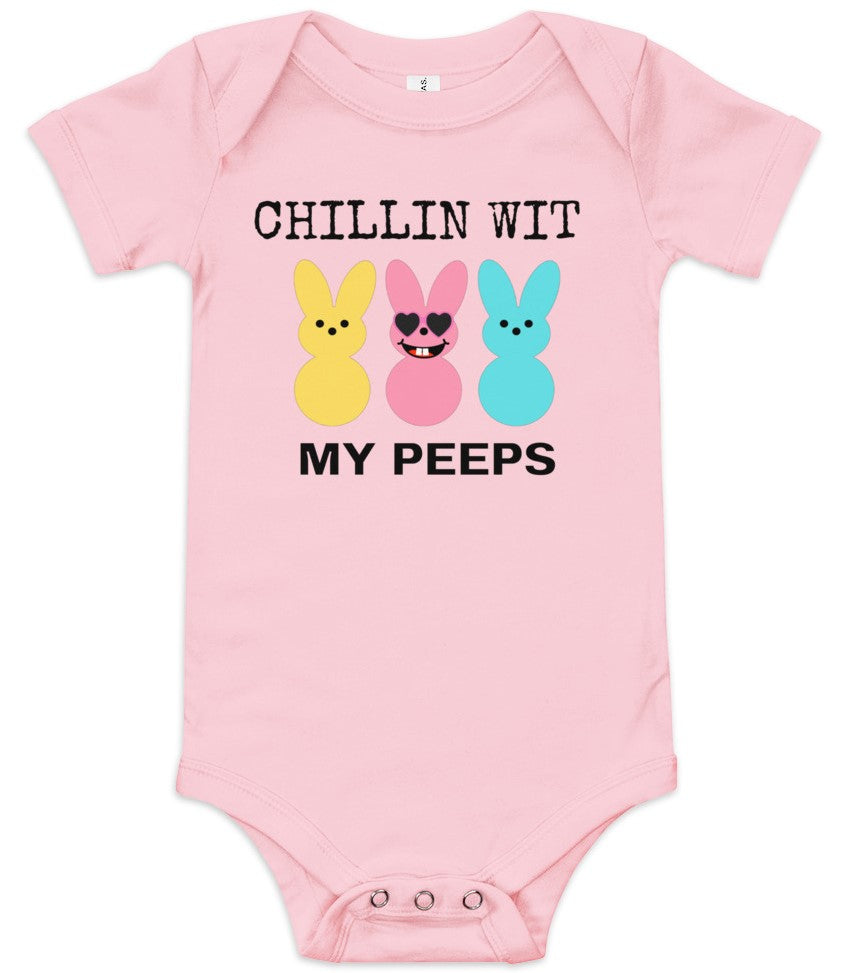 Chillin Wit My Peeps Baby Onesie - On the Go with Princess O