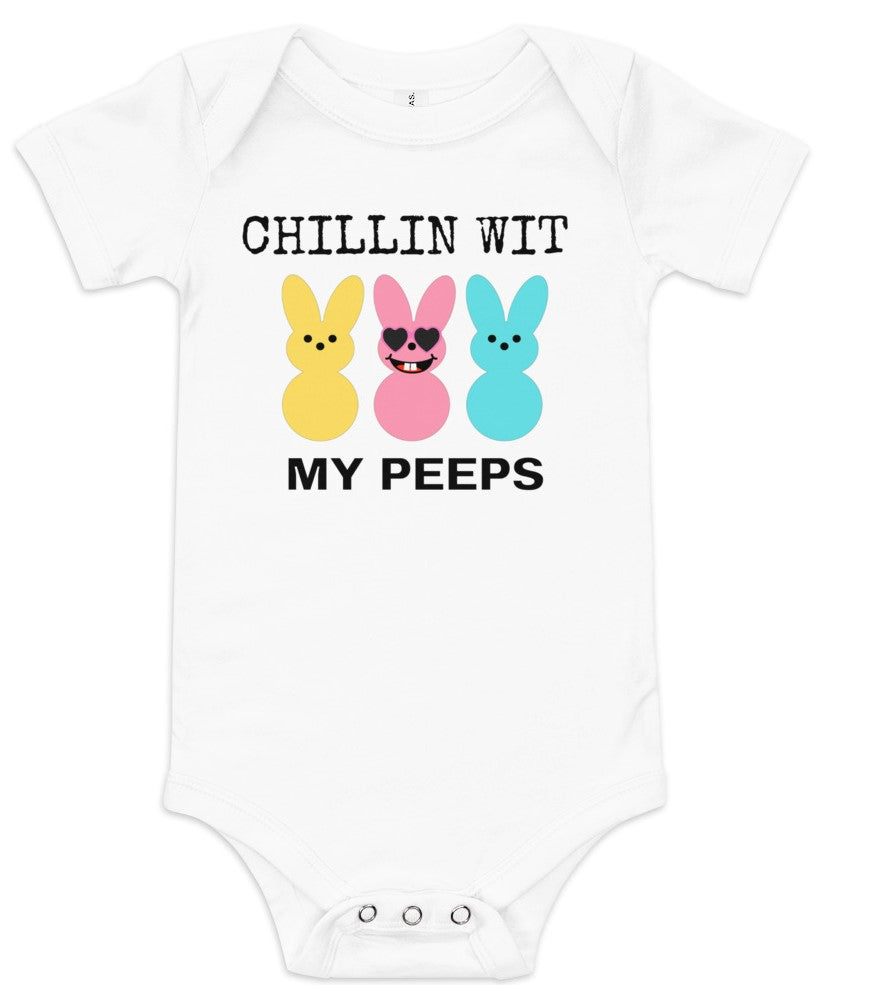 Chillin Wit My Peeps Baby Onesie - On the Go with Princess O