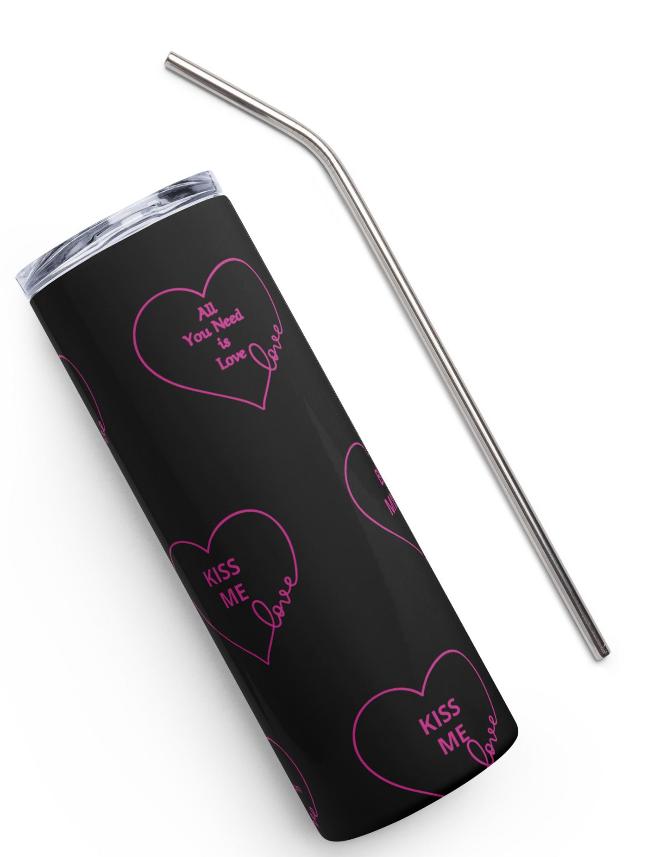 Stainless Steel Straw & Tumbler - On the Go with Princess O