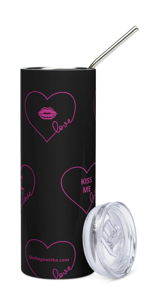 Stainless Steel Straw & Tumbler - On the Go with Princess O