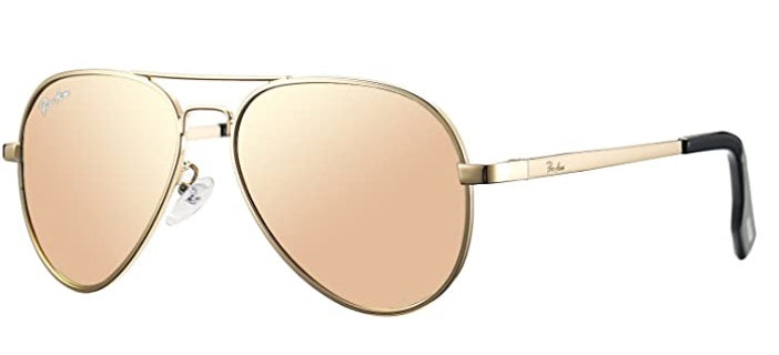 Classic Gold Polarized Aviator Youth Sunglasses - On the Go with Princess O