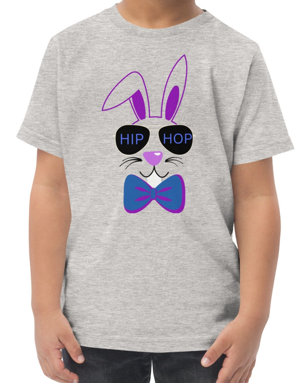 Purple Hip Hop Bunny Toddler Tee 2-6T - On the Go with Princess O