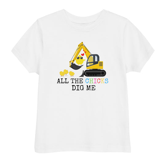 All the Chicks Dig Me Toddler Tee - On the Go with Princess O