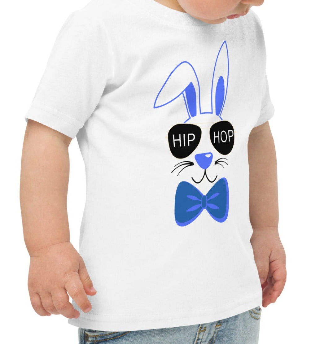 Hip Hop Blue Bunny Toddler Tee 2-6T - On the Go with Princess O