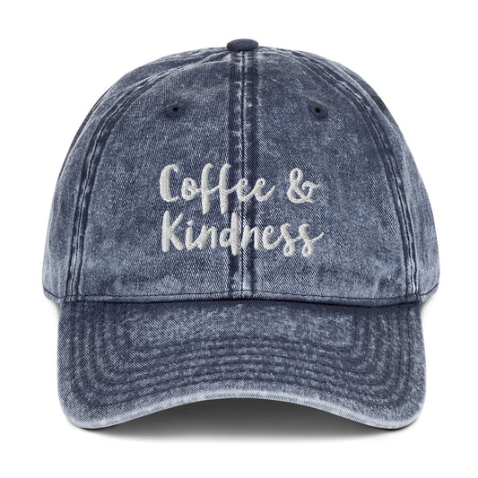 Coffee & Kindness Vintage Hat - On the Go with Princess O