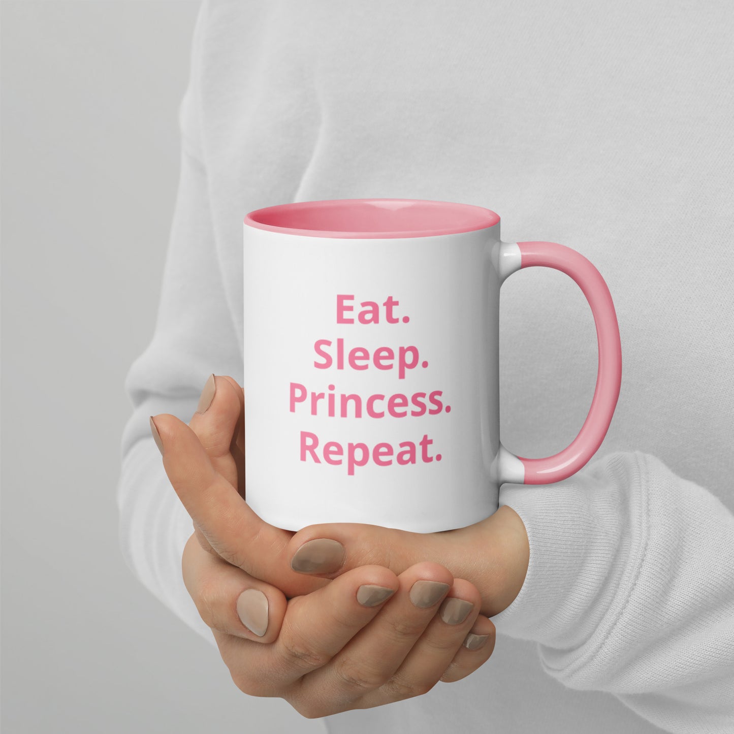 Eat Sleep Princess Repeat Ceramic 11oz Mug - On the Go with Princess O
