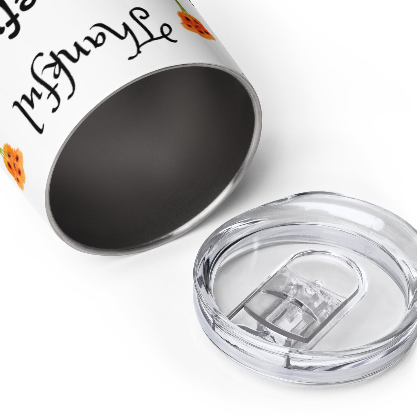 Set of 2 Thankful Grateful Blessed Drink Tumblers - On the Go with Princess O