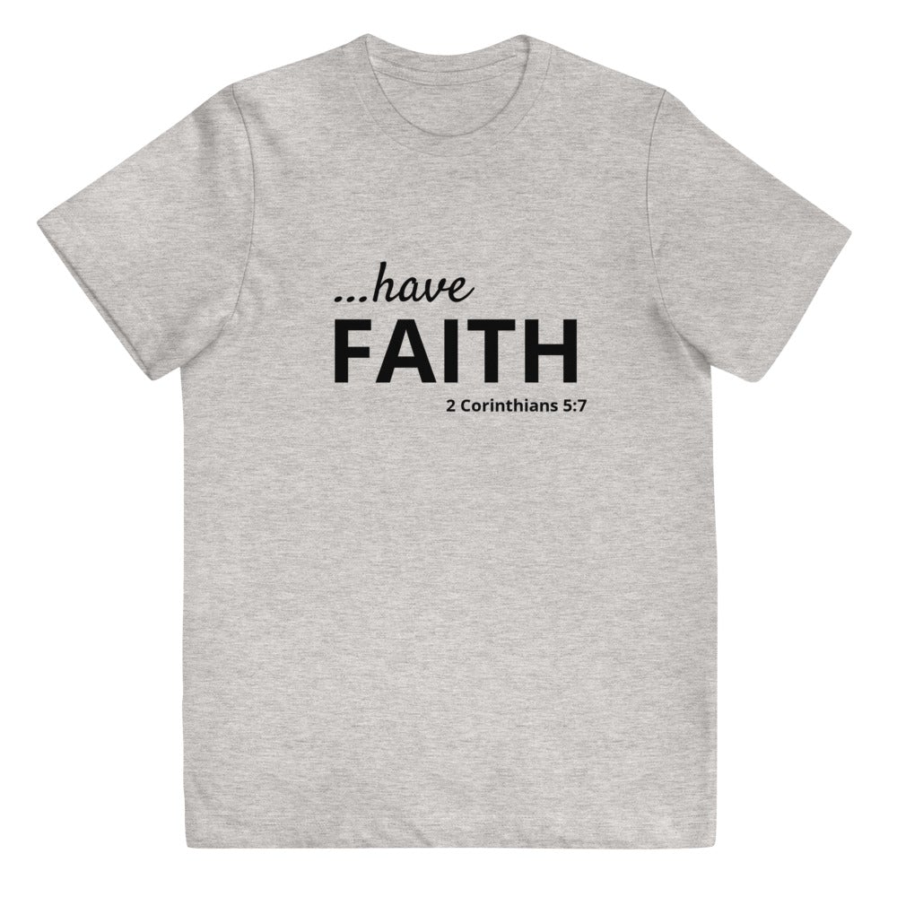 Have Faith Unisex Kids Cotton Tee - On the Go with Princess O