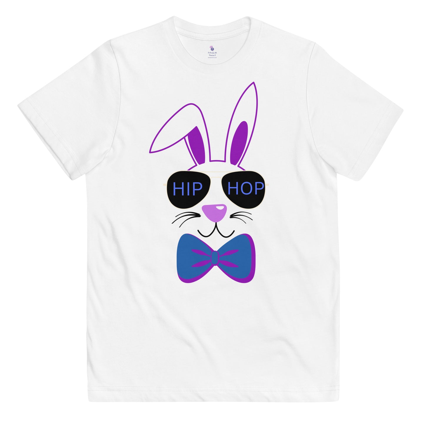 Hip Hop Purple Bunny Girls Tee XS-XL - On the Go with Princess O