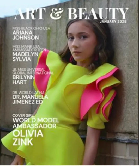 Art & Beauty Magazine January 2025 On the Go with Princess O