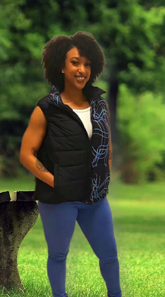 Be Yourself Quilted  Puffer Vest - On the Go with Princess O
