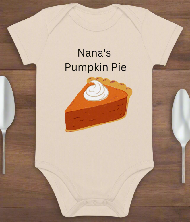 Nana's Pumpkin Pie Organic Onesie