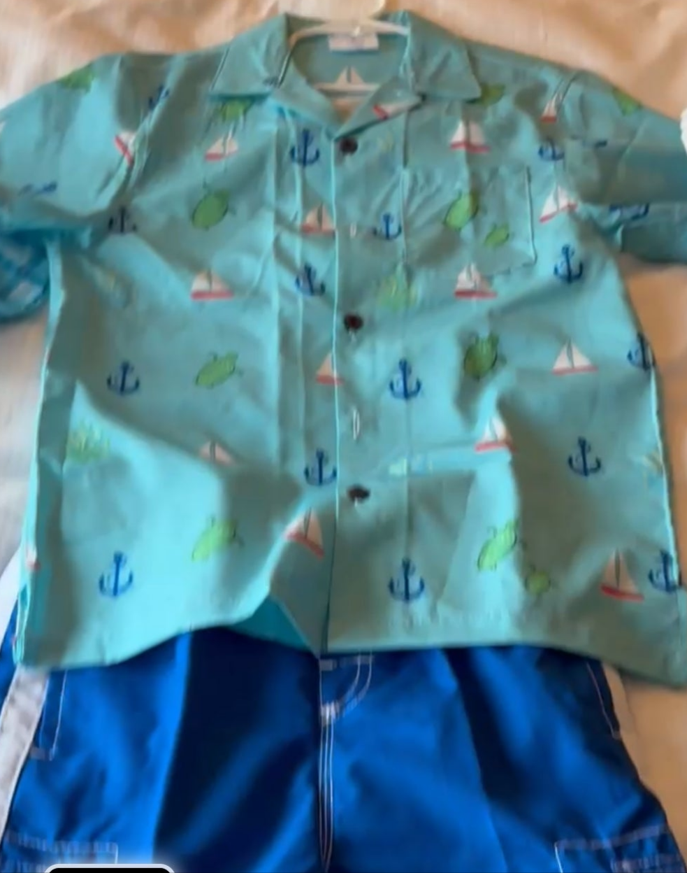 Boys Hawaiian Turtle Rayon Shirt