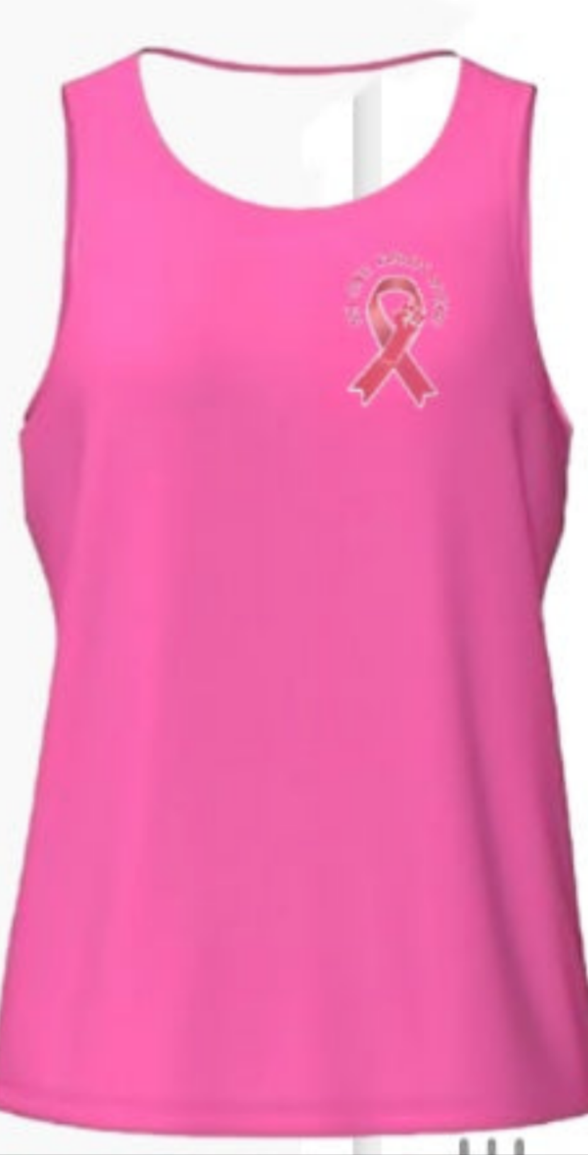 NO ONE FIGHTS ALONE PINK TANK TOP