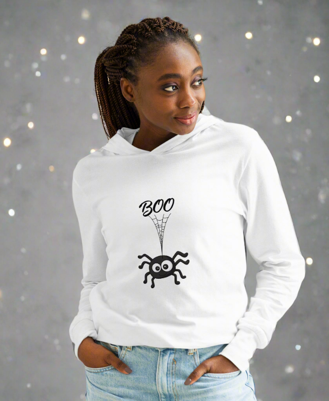 Boo Juniors Womens Hoodie Tee