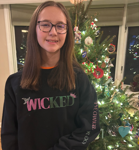 Wicked I've Changed for Good Juniors Womens Sweatshirt