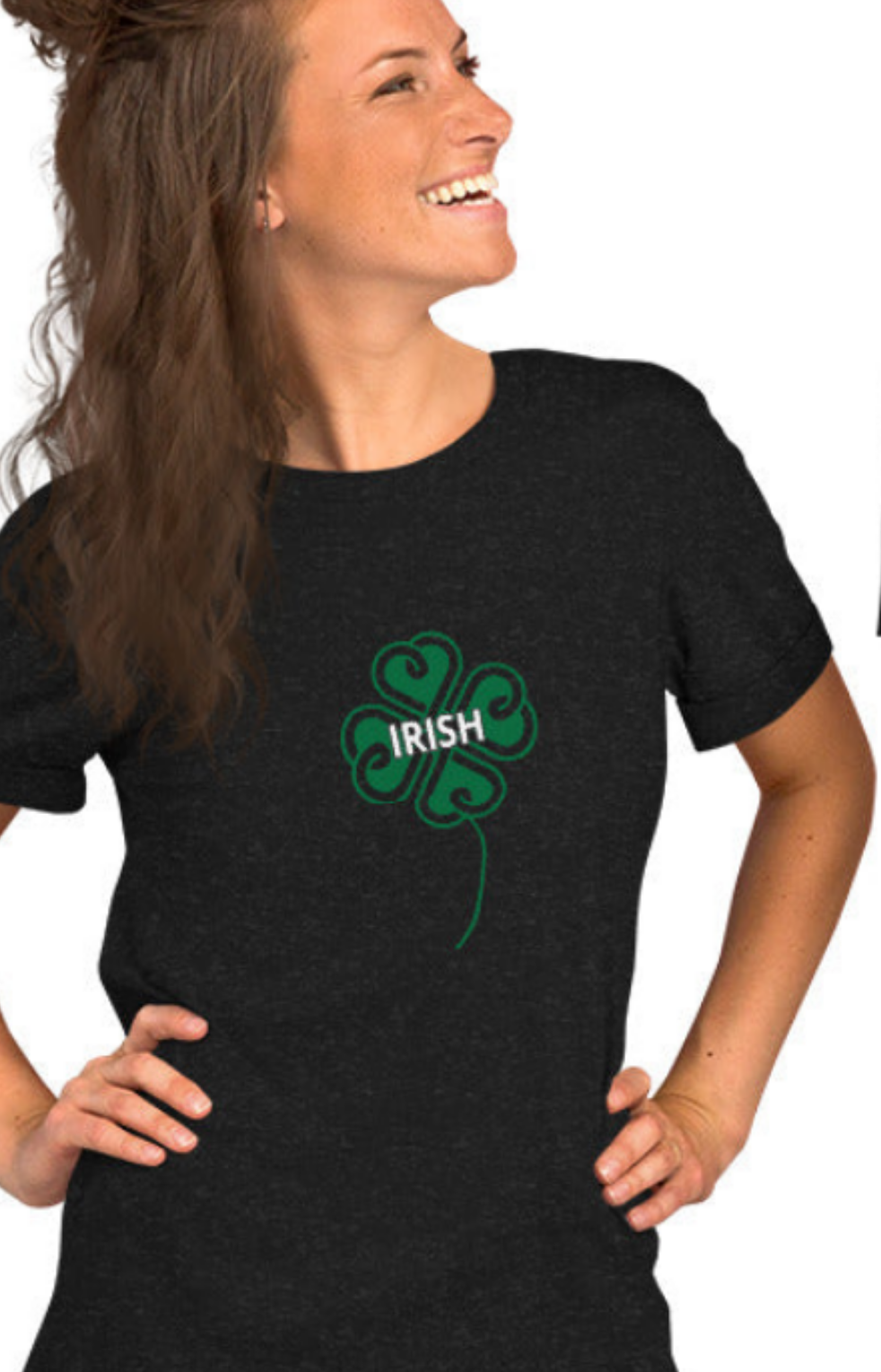 Celtic Irish Clover Tee Juniors Womens