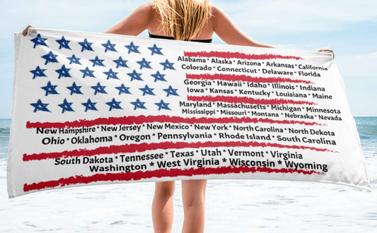 United States Olympic Beach Towel 2.5ft x 5ft